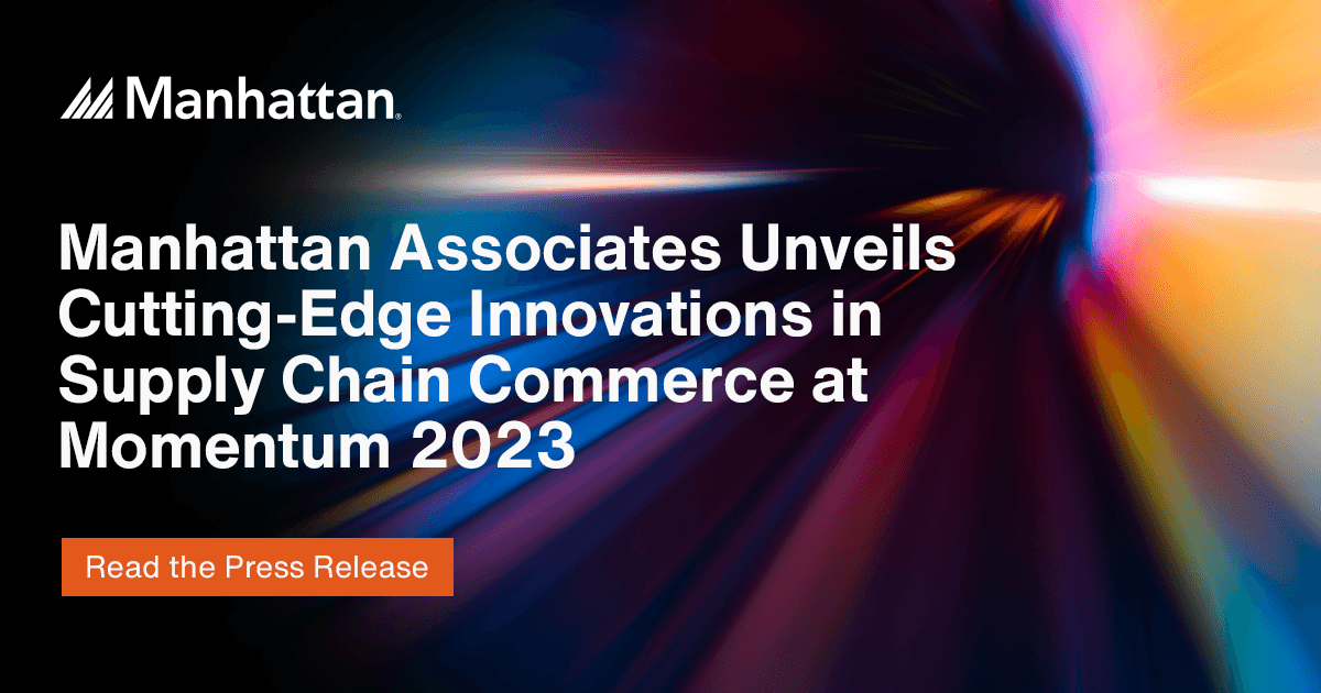 Manhattan Unveils Supply Chain Innovations at Momentum 2023